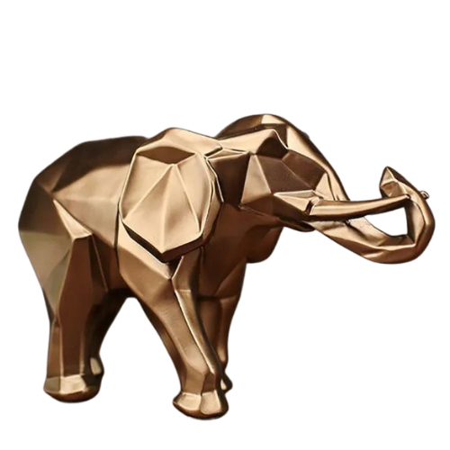 Gold Elephant- Estátua Para Decoração