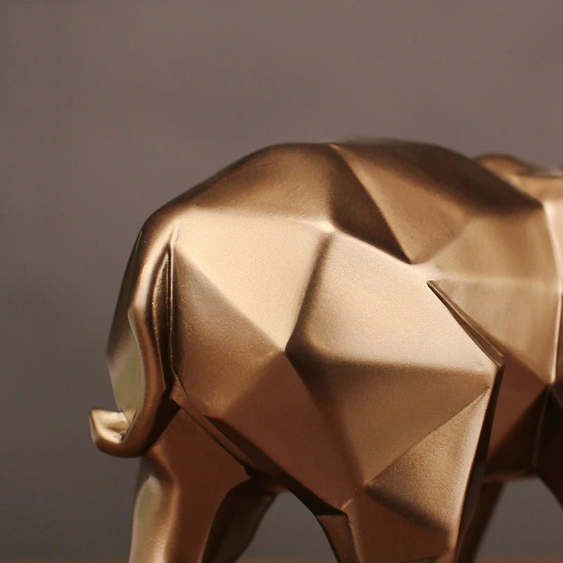 Gold Elephant- Estátua Para Decoração