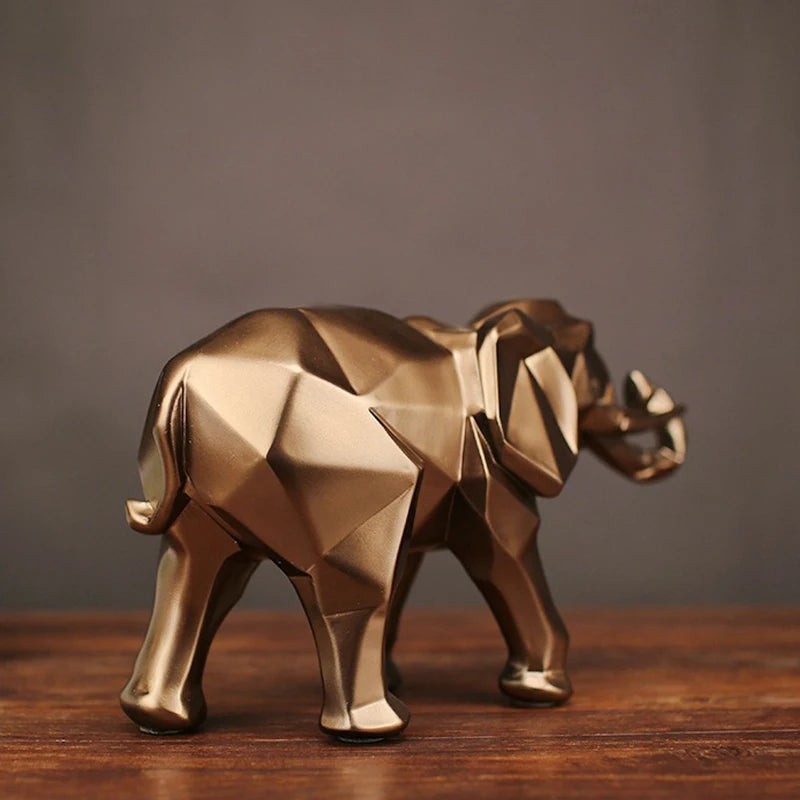 Gold Elephant- Estátua Para Decoração