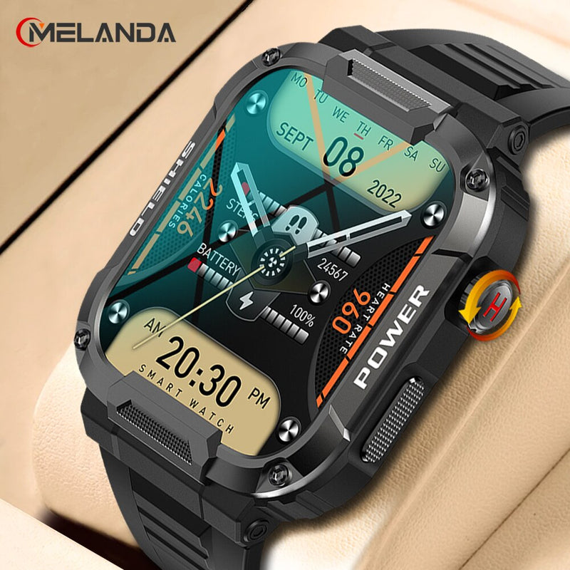 Smartwatch MELANDA MILITAR - Relógio Inteligente IP68 Impermeável